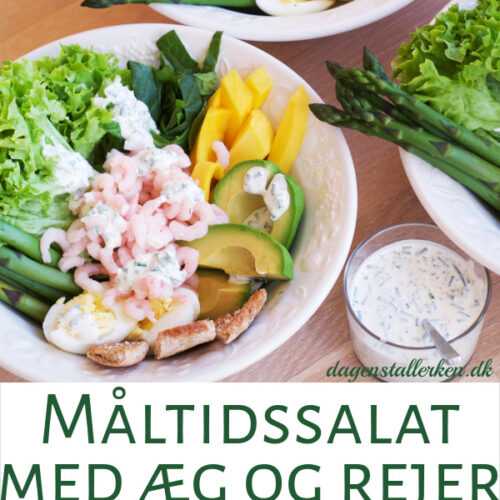 Salat med æg og rejer