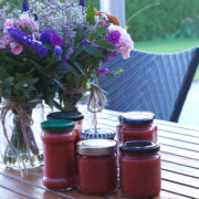 Jordbær-rabarberkompot