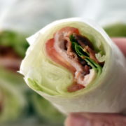 Low carb BLT ruller