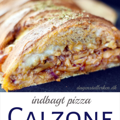 Calzone fyldt pizza