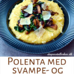 Polenta med svampe- og aubergineragout