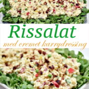 Rissalat med creme karrydressing