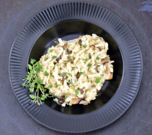 Cremet risotto med champignon