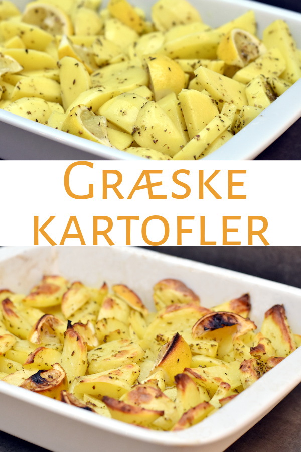 Kartofler bagt med citron og oregano
