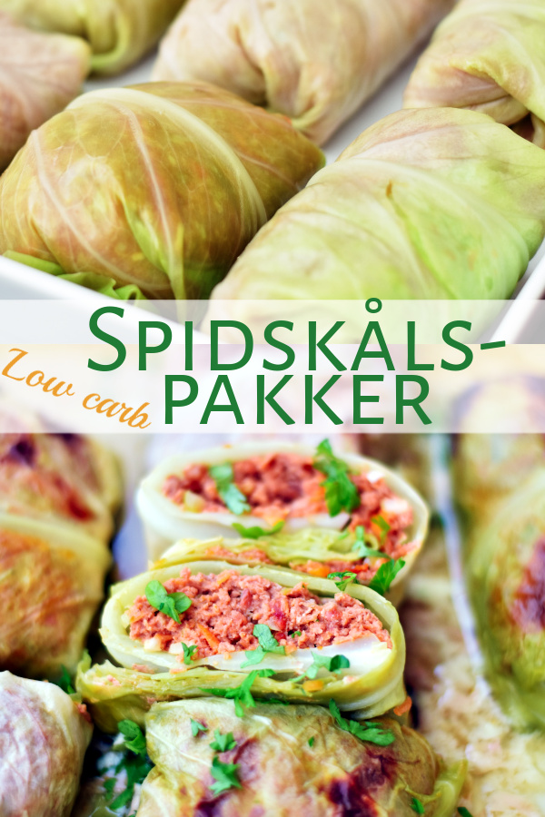 Spidskålspakker som i kåldolmer