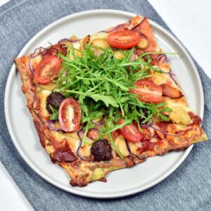 Pizza på squashbund