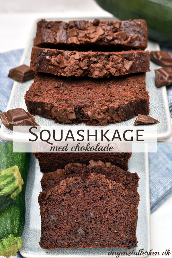 Squashkage med chokolade