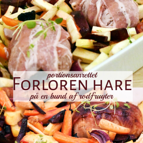 Forloren hare i portionsstørrelse