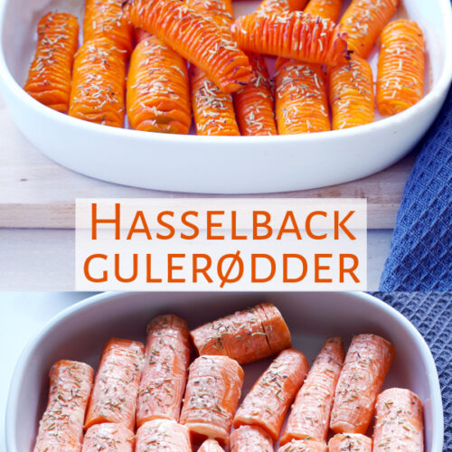 hasselback gulerødder