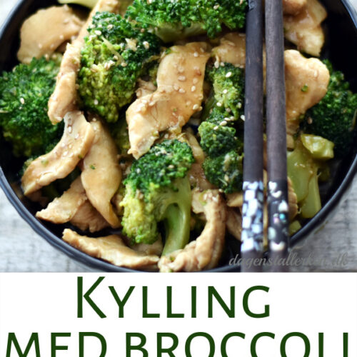 Kylling og broccoli stir fry