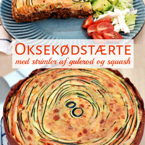 Oksekødstærte med squash og gulerod