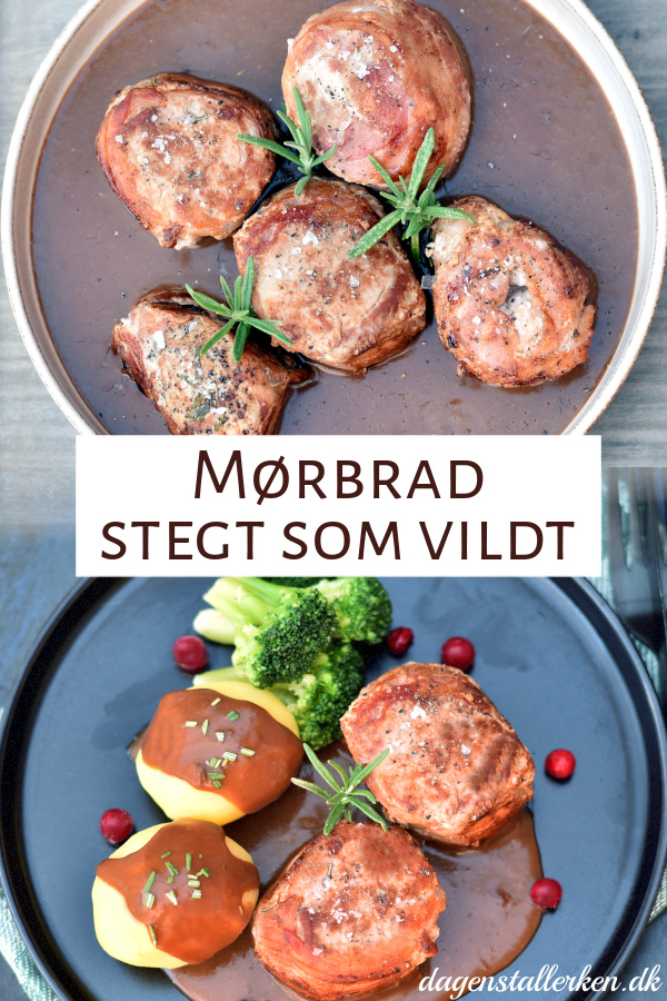 Mørbrad stegt som vildt