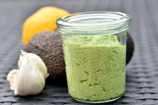 Avocado-spinatdressing