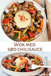 Wok med sød chilisauce