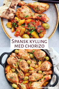 Spansk kylling med chorizo