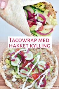 Tacowrap med hakket kylling