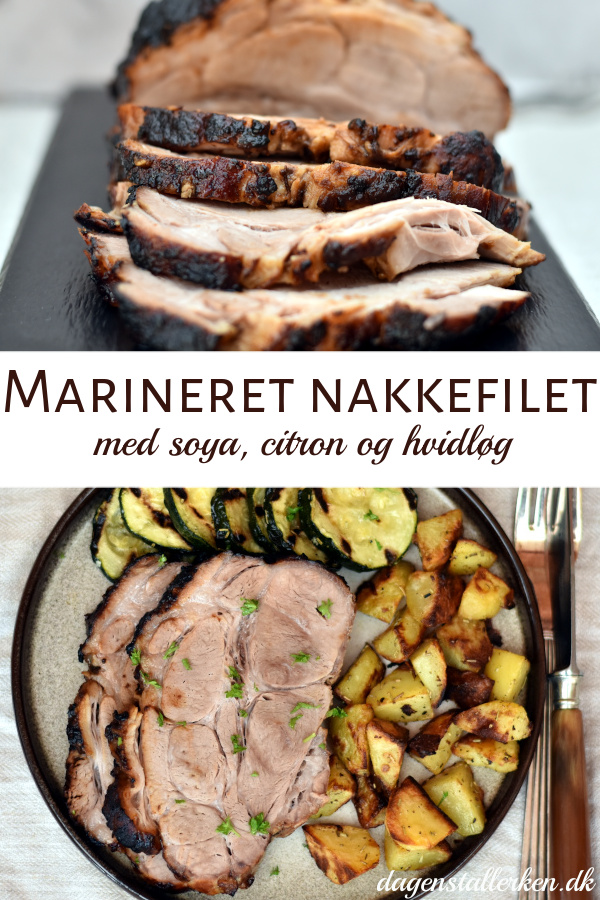 Marineret nakkefilet med soya, citron og hvidløg