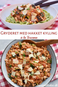 Gryderet med hakket kylling
