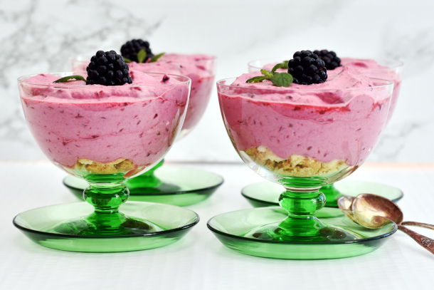 Brombær cheesecake