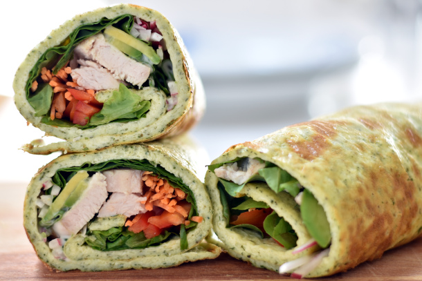 Hytteostewrap med fyld