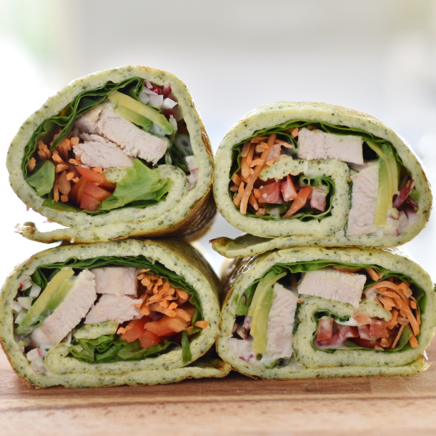 Hytteostewrap med fyld