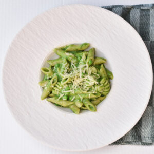 Grøn pasta med spinat og squash