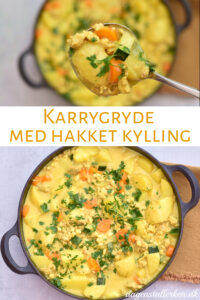 Karrygryde med hakket kylling