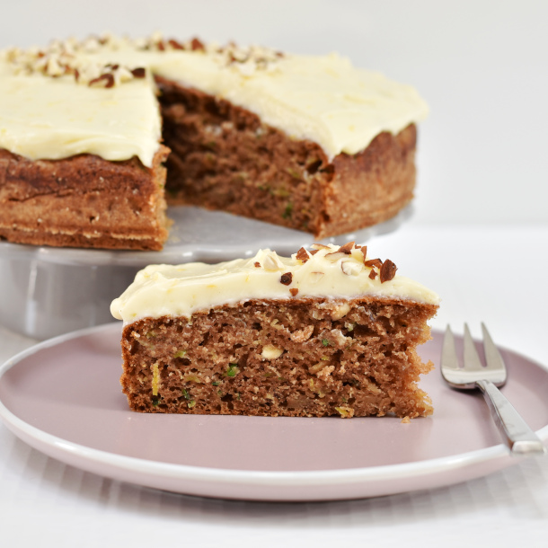 Squashkage med ostecreme