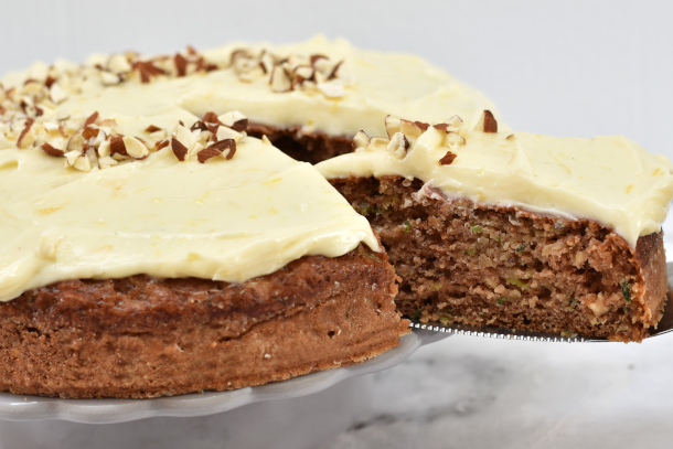 Squashkage med ostecreme