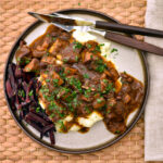 Nakkefilet i rødvinssauce