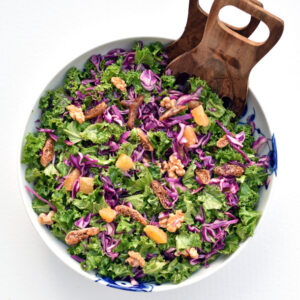 Grønkålssalat med rødkål