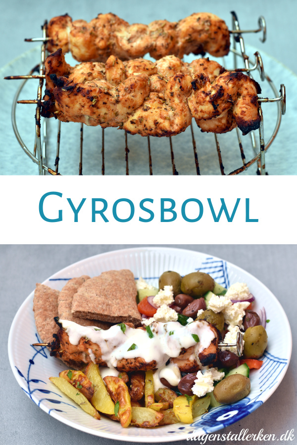 Kylling gyros bowl