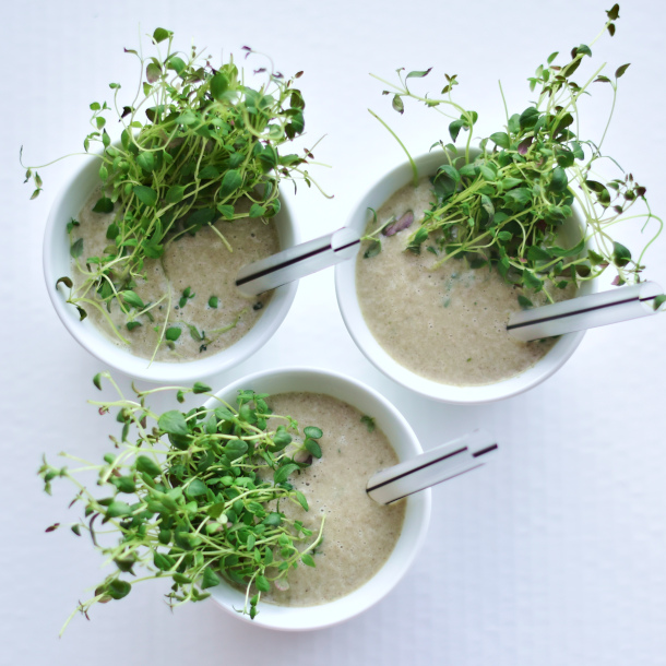 Svampesuppe med timian