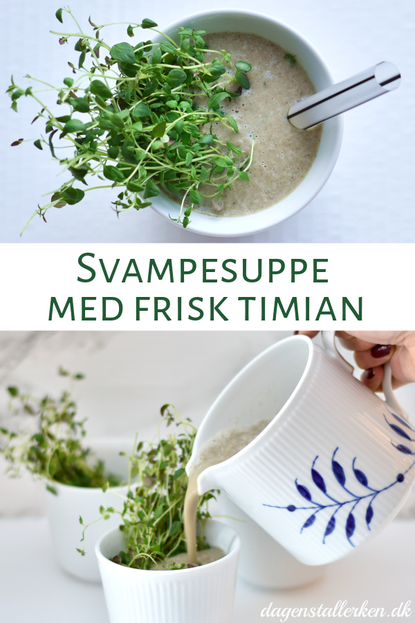Svampesuppe med frisk timian