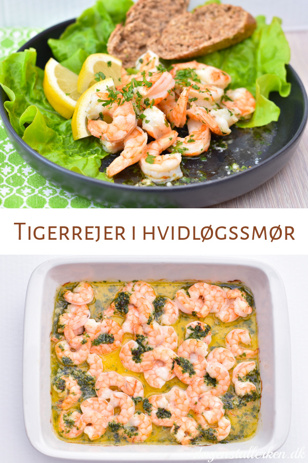 Rejer i hvidløgssmør